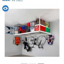 SafeRacks 4 ft. x 8 ft. Overhead Garage Storage Rack $200