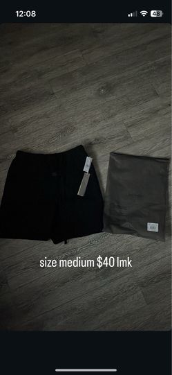 Essential all black shorts size medium