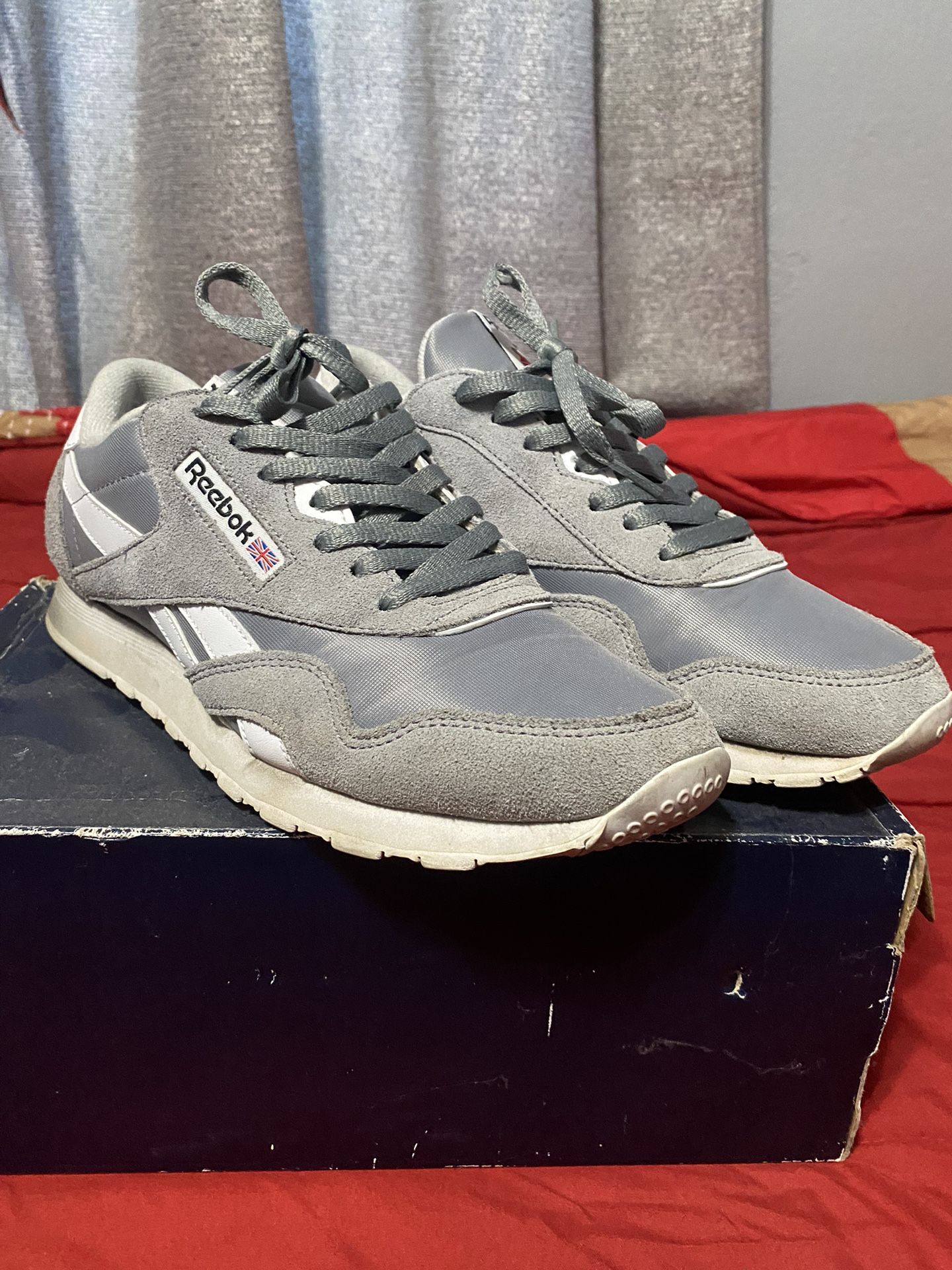 Grey Reeboks