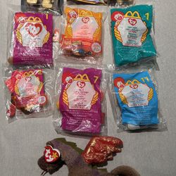 Lot of new/never opened TY Beanie Baby collector toys