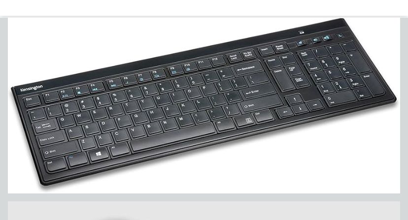 Kensington Slim Type Wireless Quiet Keyboard (Black)