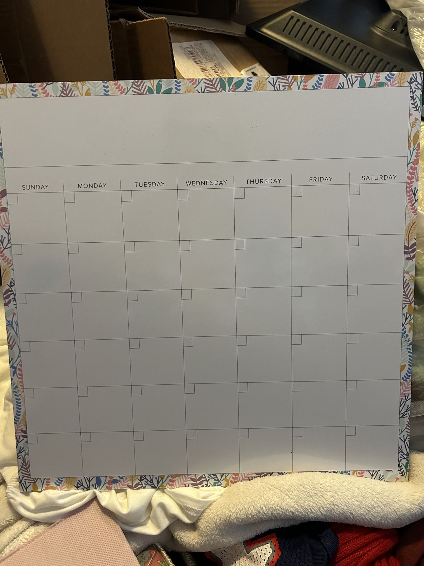 Whiteboard Calendar- Magnetic
