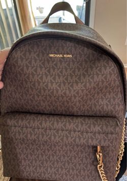 Micheal Kors slater backpack with gold hardware