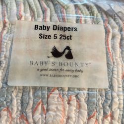 Size 5 Baby Diapers 50 +