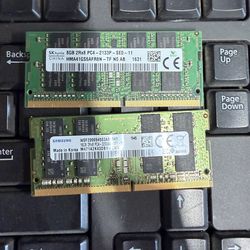 16GB Laptop RAM Bundle – (8GB SK Hynix + 8GB Samsung) DDR4 2133 / 3200 SODIMM