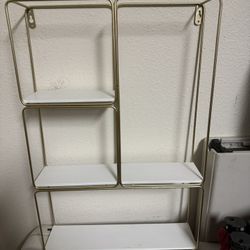 White & Gold Shelf