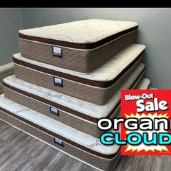 Full Size Organic Cloud Comfort Europillow Top Mattress Colchon 