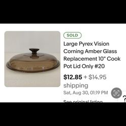 Pyrex Lid 10”