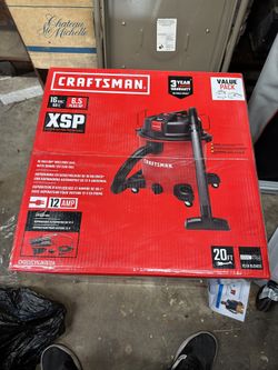 Craftsman 16 Gallon Shop Vac W/ Extra 20’ Extension Hose And Extra Filter