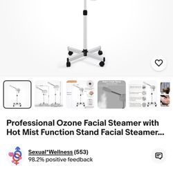 Professional Ozone Facial Steamer with Hot Mist Function Stand Facial Steamer...