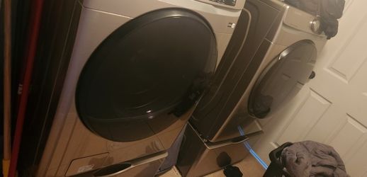 Samsung Smart Cycle Champange Washer And Dryer