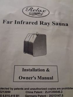 Infrared portable sauna