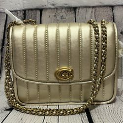 NWT Coach Quilted Leather Madison Shoulder Bag