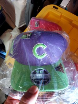 New Chicago Cubs New Era Big League Chew Grape 9SEVENTY Hat (Unopened w/ Pin)