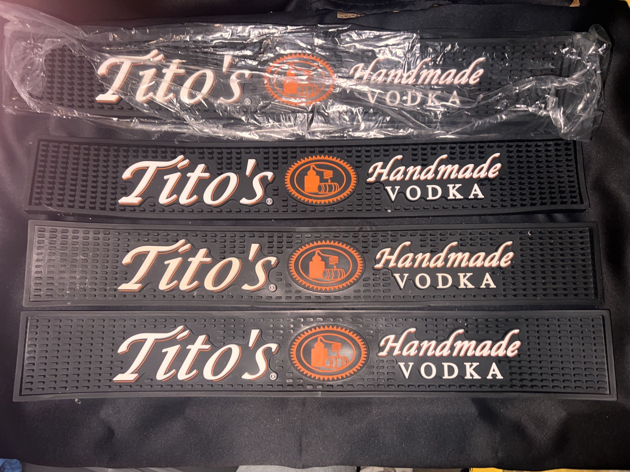 NEW Tito's Vodka Rail Runner Bar Drip Mats