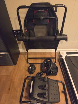 Logitech G29 Racing Wheel + Shifter + Pedals + Next Level Racing Cockpit