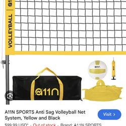 A11N Backyard Vball Net And Carrying Bag