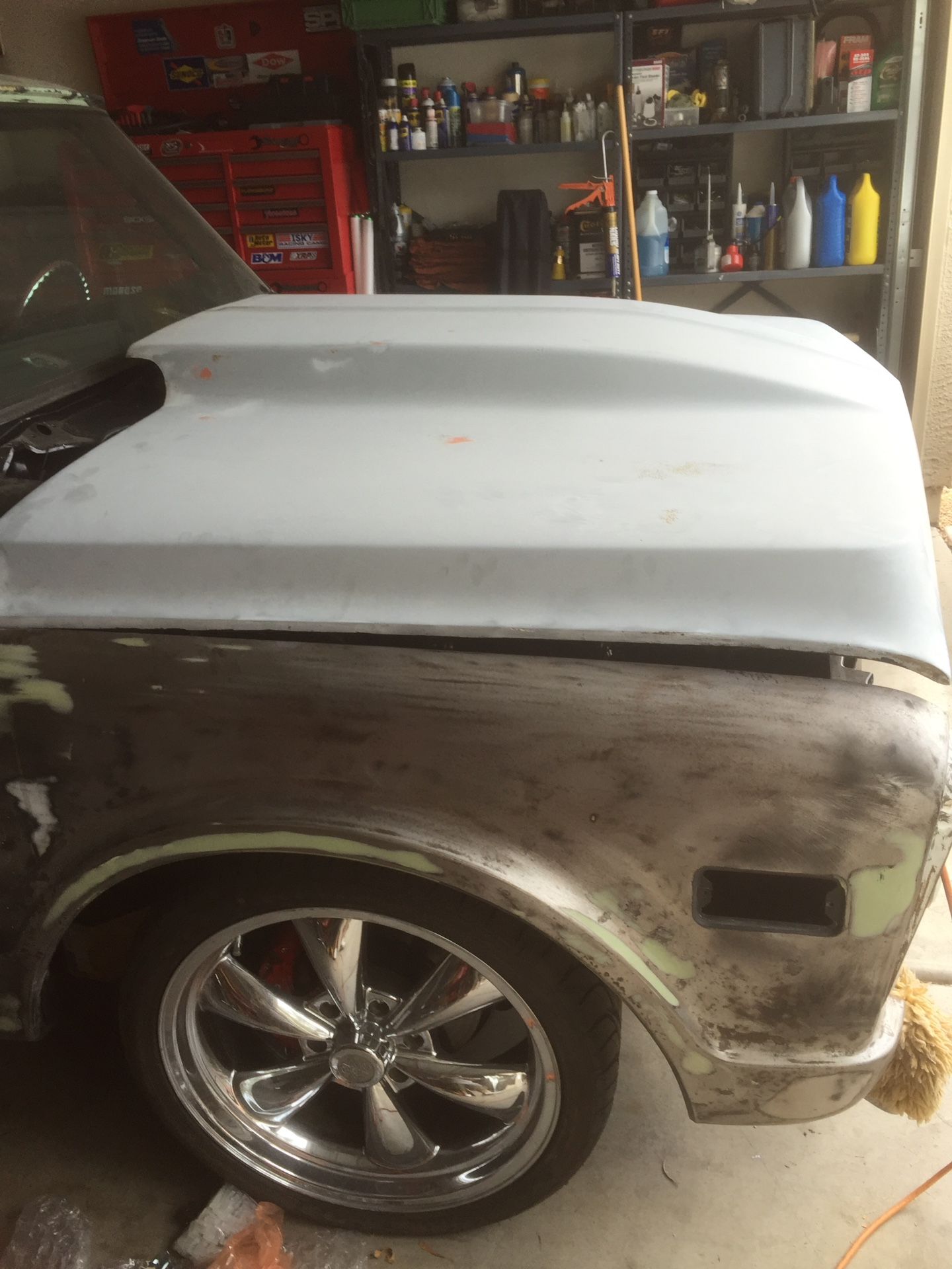 Chevrolet C10 1969 to 1972 fiberglass cowl scoop hood