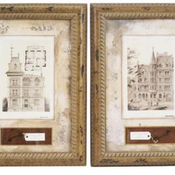 Pair of Vintage Offset Prints Framed & Published by the Bombay Company