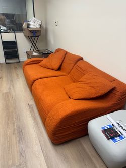 Brand new orange couch