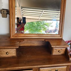 Real Wood Vanity With Mirror