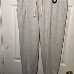 True Religion Grey Classic Logo Jogger Sweatpants