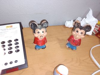 Vintage Mickey Mouse Walt Disney Doll Toy Plastic Figure 5.5"