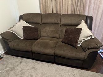2 Brown couches
