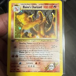 1st Edition Blaine’s charizard English