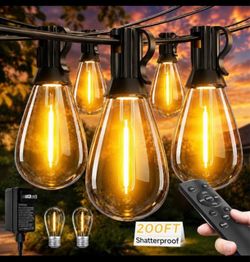 200FT Outdoor LED String Lights – 72+2 S11 Bulbs – NEW