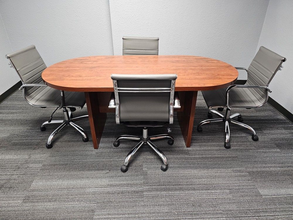 Office Table With 4 Chairs