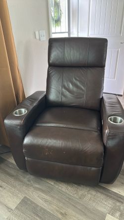 Brown recliner