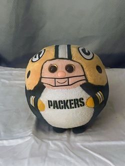 Ty Beanie Ballz Green Bay Packers - NFL Football Rare retired 5" inche