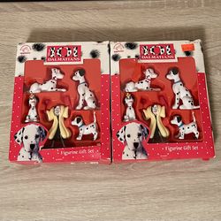 2 Vintage Disney 101 Dalmatians Figurine Gift Sets