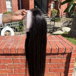 26 in HD 13X4 Bone Straight Wig 