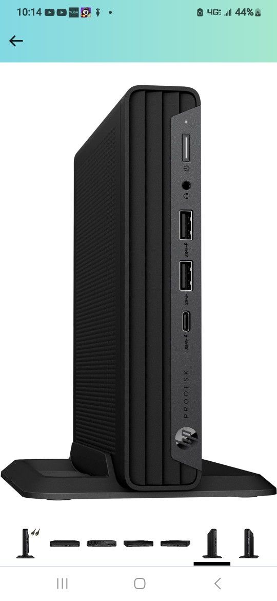 Hp G600 G6 Prodesk 256 SSD Core I5. With Wireless Logitec Mousr And Keyboard.