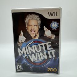 Minute to Win It (Nintendo Wii, 2010) Complete CIB!