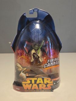 2005 Hasbro Star Wars: Revenge of the Sith Yoda Firing Cannon Action Figure
