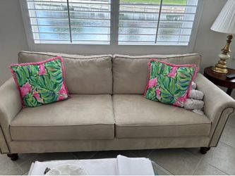 Ultra suede couch