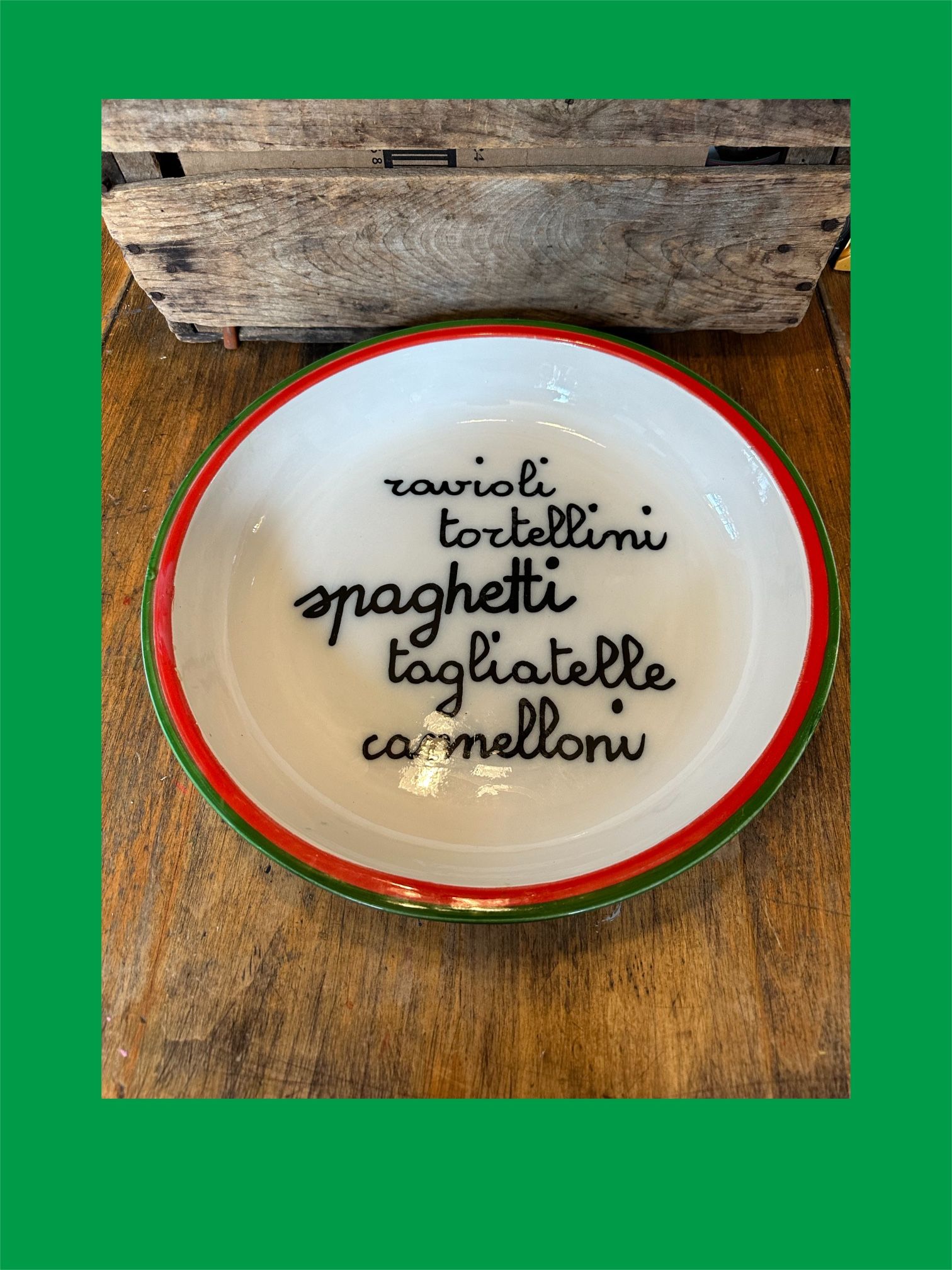 Vintage BALDELLI Large Ceramic Pasta Bowl 14” Made in Italy