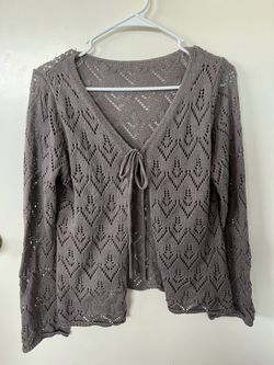 Gray Knitted Top