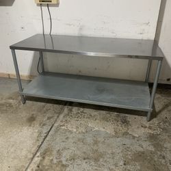72 x 30 stainless steel work prep table