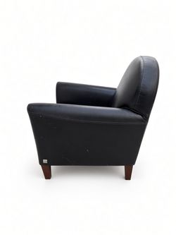 FREE Calia Italia Black Leather Club Chair