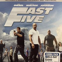 FAST FIVE Extended Edition (Blu-Ray + DVD-2011) VIN Diesel + Paul Walker!