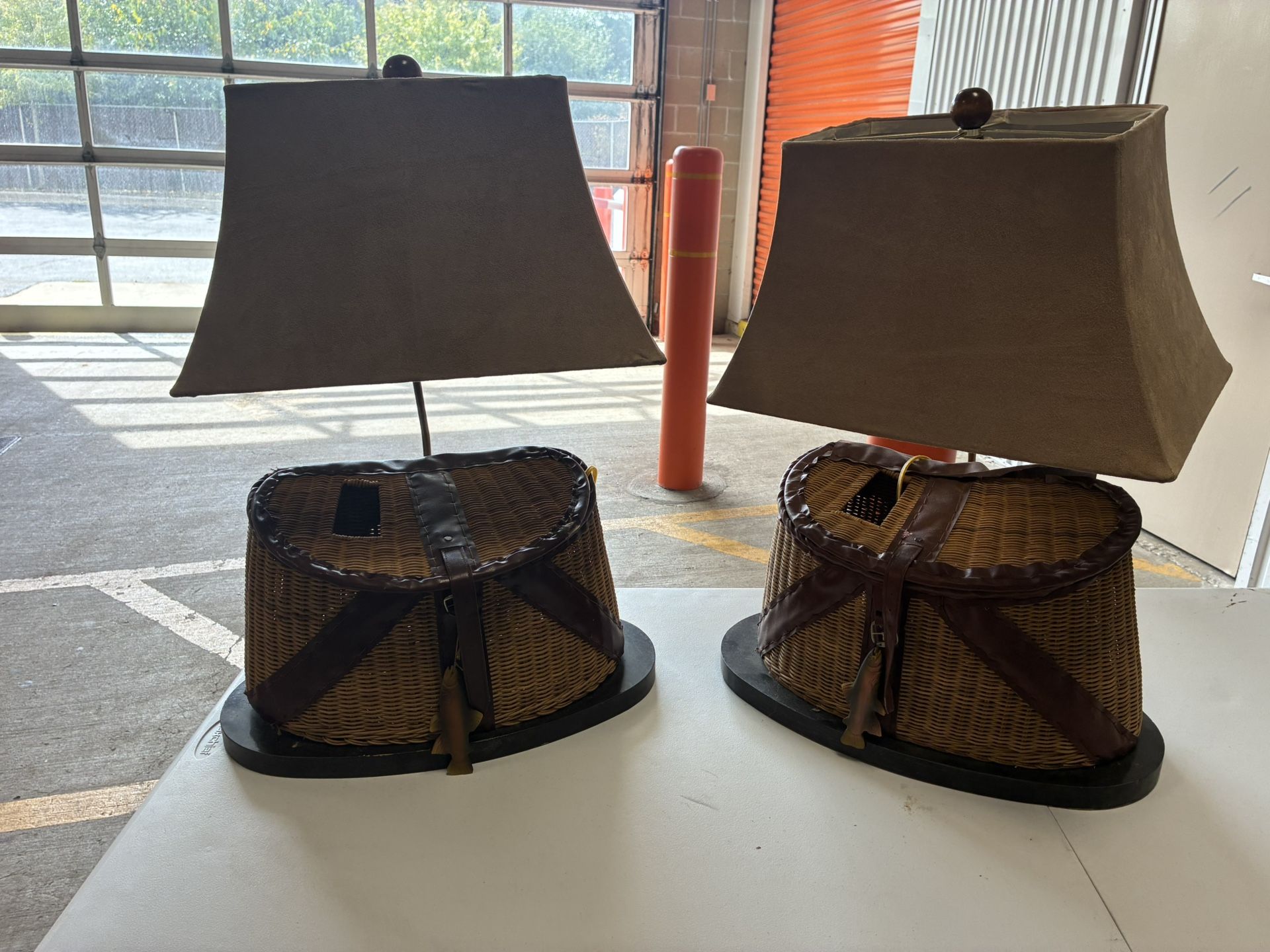 Fly Fishing Wooden Table Lamp