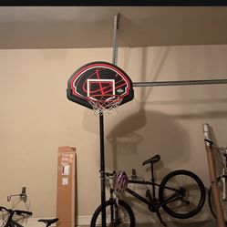 Lifetime 90022 32" Youth Portable Basketball Hoop, Red/Black
