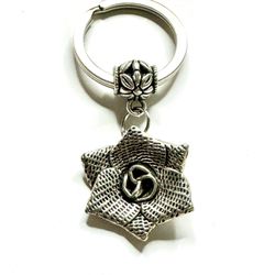 Rose Flower Keychain