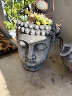 10 inch tall Buddha head