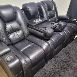 Electrical Leather Couch
