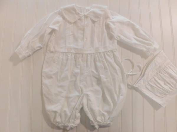 Vintage “Little Things Mean a Lot” Boys Clothes 24 Month Ring Bearer or Christening Outfit & Bonnet - Quality Material - Made In USA